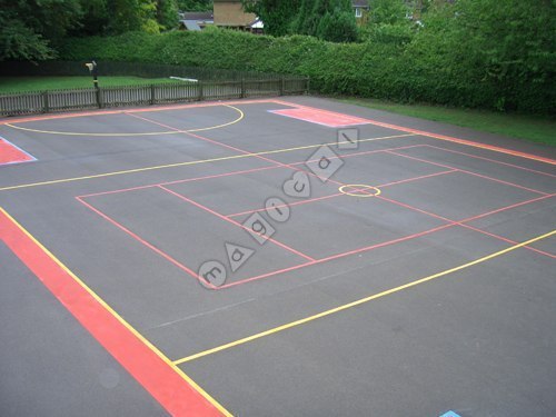Photo of playground marking/equipment - Multi Court 2 | School playground markings / Primary schools / Secondary schools and Further Education / Sports and Training