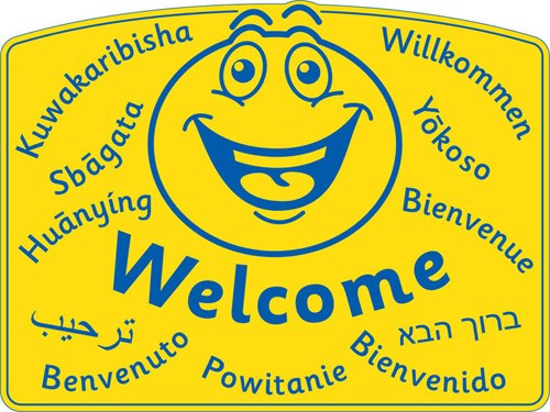 Photo of playground marking/equipment - Multi-Language Welcome Board | Nursery and Reception / Primary schools / Wallboards and Banners / Educational