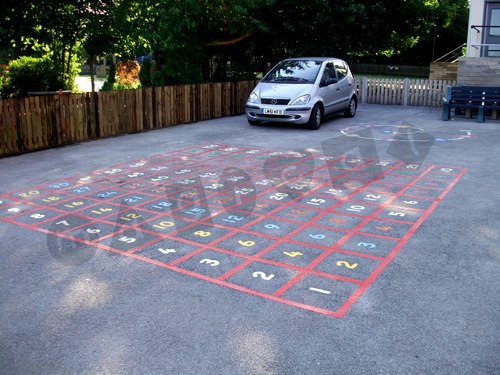 Photo of playground marking/equipment - Multiplication Table | School playground markings / Primary schools / Grids / Educational / Number