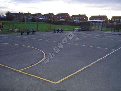 Photo of playground marking/equipment - Netball Court 1 | School playground markings / Primary schools / Secondary schools and Further Education / Sports and Training