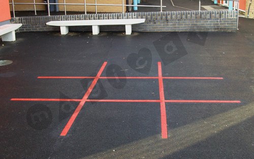 Photo of playground marking/equipment - Noughts & Crosses | Nursery and Reception / School playground markings / Primary schools