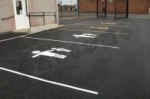 Parent & Child Parking Sign playground marking/equipment photo - Markings, Special needs, Parking Spaces