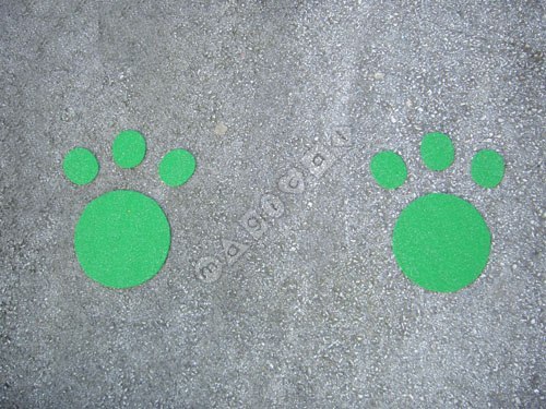 Photo of playground marking/equipment - Prints - Pair of Bear Paws | Nursery and Reception / School playground markings / Primary schools