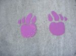 Prints - Pair of Bear Claws playground marking/equipment photo - Nursery and Reception, Markings, Primary