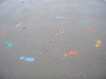Prints - Pair of Shoeprints playground marking/equipment photo - Nursery and Reception, Markings, Primary