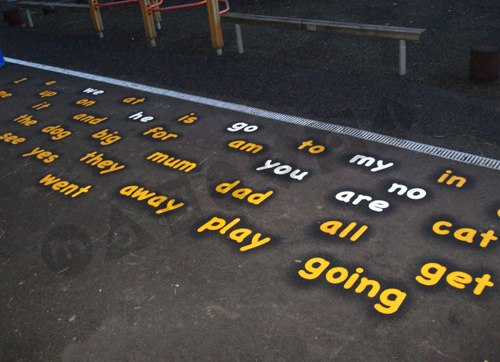 Photo of playground marking/equipment - Reception Key Reading Words | Nursery and Reception / Markings / Alphabet