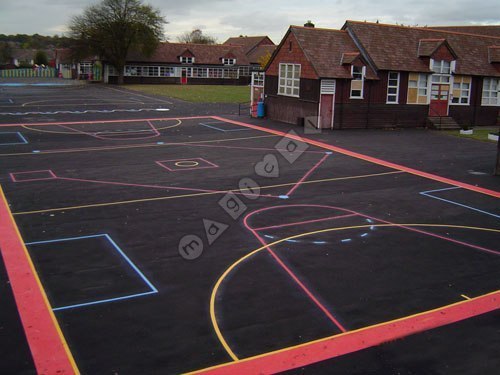 Photo of playground marking/equipment - Rounders Pitch - Large | School playground markings / Primary schools / Secondary schools and Further Education / Sports and Training