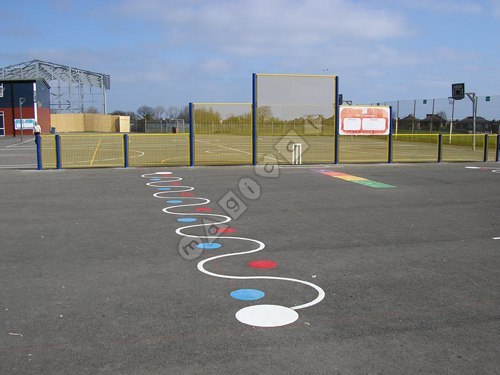Photo of playground marking/equipment - Skill 'Snake' | School playground markings / Primary schools / Secondary schools and Further Education / Sports and Training