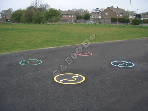 Photo of playground marking/equipment - Skipping Circles - Set of 4 | Nursery and Reception / School playground markings / Primary schools / Sports and Training