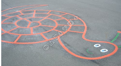 Photo of playground marking/equipment - Snail Trail | Nursery and Reception / School playground markings / Primary schools / Circuits and Activity Trails
