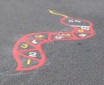 Snake - Numbered 0 to 10 playground marking/equipment photo - Nursery and Reception, Markings, Primary, Number