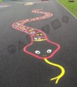 Thumbnail photo of playground marking/equipment - Snake - Numbered 0 to 25