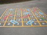 Snakes and Ladders 1 - 50 playground marking/equipment photo - Markings, Primary, Secondary and Further Education, Grids