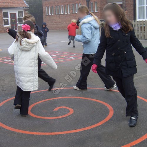 Photo of playground marking/equipment - Spiral | Nursery and Reception / School playground markings / Primary schools