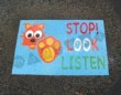 Thumbnail photo of playground marking/equipment - Stop Look Listen 'Cat' Mat