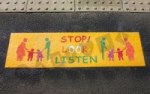 Stop Look Listen 'Family' Mat 2013 playground marking/equipment photo - Nursery and Reception, Markings, Primary, Public Spaces