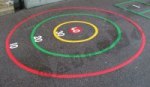 Target Bullseye playground marking/equipment photo - Markings, Primary, Secondary and Further Education, Sports and Training, Skill Related