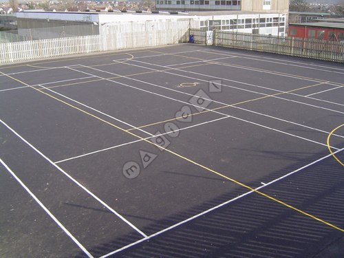 Photo of playground marking/equipment - Tennis Court | School playground markings / Primary schools / Secondary schools and Further Education / Sports and Training