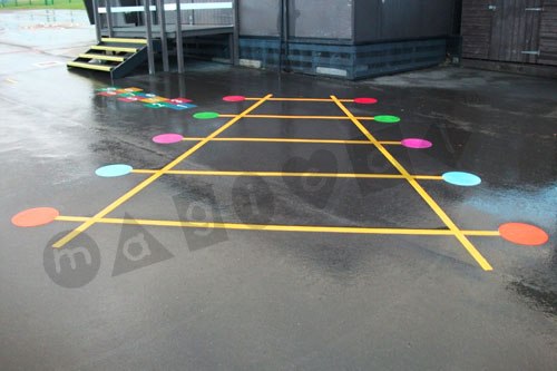 Photo of playground marking/equipment - Throw & Catch | School playground markings / Primary schools / Skill Related / Team Games
