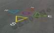 Thumbnail photo of playground marking/equipment - Triangle Compass