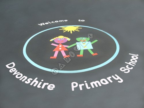 Photo of playground marking/equipment - Welcome Sign - Personalised | Nursery and Reception / School playground markings / Primary schools / Secondary schools and Further Education