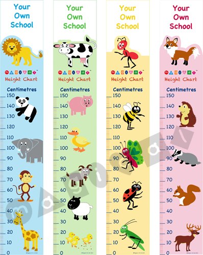 Photo of playground marking/equipment - Height Chart - Wildlife | Nursery and Reception / Primary schools / Wallboards and Banners / Educational