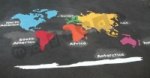 World Map (standard is without words) playground marking/equipment photo - Markings, Primary