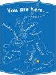 Thumbnail photo of playground marking/equipment - You Are Here UK Map Wallboard - Personalised  19mm